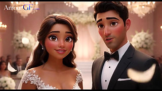 3D Bride Gets Naked on All Fours at Wedding Reception