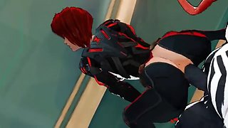 Black Widow fucks the marvel universe