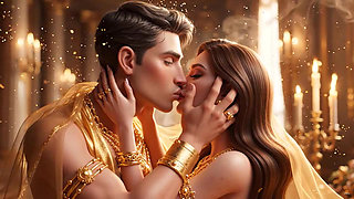 Intense Close-Up Kissing Desi Couple - Gold Jewelry Wali Sexy Indian Girl Aur Muscular Boy Ki Full Passion