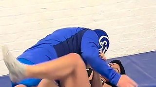 Cocky Guy Gets Wrestled and Carried by Hot Muscle Babe