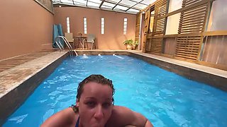 Pool Sex: Blowjob, Amateur  Blonde Porn