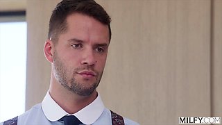 MILFY Naughty MILF Armani Black And Her Cutie Girlfriend Matty Mila Perez Take Turns Riding Young Studs Cock