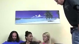 Mom Stacie Starr and Teen Vanessa Cage love stroking big