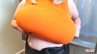 My Big Natural Tits Spill Out – Homemade Amateur Mature BBW Aunt