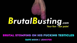 Extreme Stomping on His Fucking Testicles! Destruction of His Crotch! - Dave Moon - Jennifer - Bbusting (ballbusting)