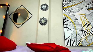 Big boob brunette masturbates on webcam