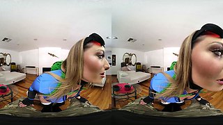 Horny Curvy Teen Kayley Gunner Is Cammy From STREET FIGHTER