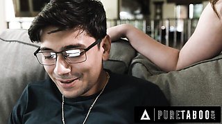Leana Lovings's glasses porn by Pure Taboo