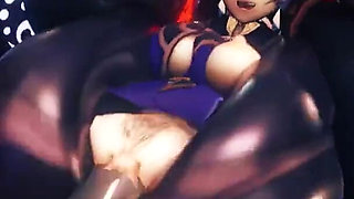 Yelan Gets Her Pussy Fucked Hard in Full Nelson Position by a Big Mitachurl Animation Genshin Impact