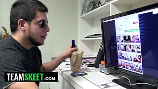 Innocent teenie takes gigantic hard rod into her ass to keep v-card