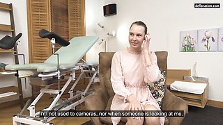 Raisa Kereszt Undresses for an Unusual Medical-Style Casting