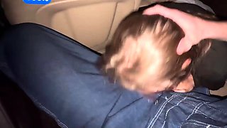 Risky bj in car with companions, jizz in mouth for greatest
