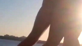 Romantic Sex at a Public Beach