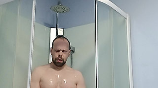 Sensual shower on display