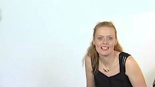 Redhead Adult Star Uses Dildo and Sucks Cock