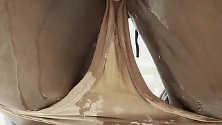 Pissing in the Work Toilet Compilation POV