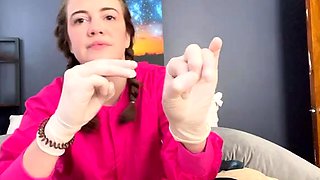 maggierosexo - gloved nurse checks and milks prostate