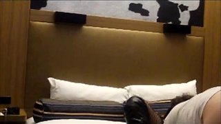 Amateur Wife Cheating in Hotel – Rough Lingerie Sex with Leather Boots