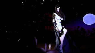 Bigboobs Warrior Serve Deepthroat - 3D Animation 278