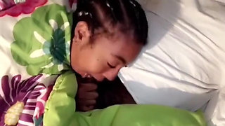 Ebony Big Ass Booty Love Deepthoat Beg to Get a Good Throat Training with Stepdaddy BBC Sloppy Blowjob