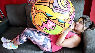 Ride and Deflate Beachball with Leggings - Bunny Looner