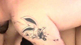 First Full Face Reveal - Real Amateur Couple Passionate Sex with Messy Deepthroat, Squirting Orgasms & Creampie