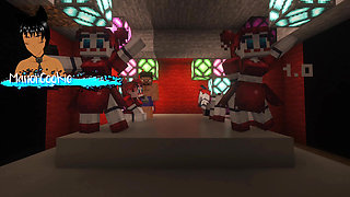 Minecraft Sexcraft The Jenny Mod fnaf - Some real nice poses from an animatronic and a hand job