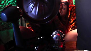 Tattooed blonde Kitt Jones gets off with a vintage toy