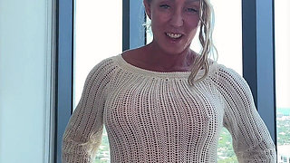 Extreme Sheer Bra and Panties Plus Dress - Sexy Try-on