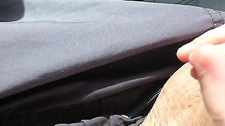 Handjob While Driving - Outdoor Fuck and Cum on Monster Ass