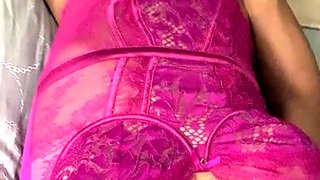 Jerking off shemale tranny solo play