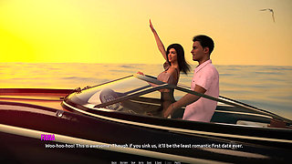 Dominos Beach 16 John First Date Fiona Boat Ocean Sunset Sfw