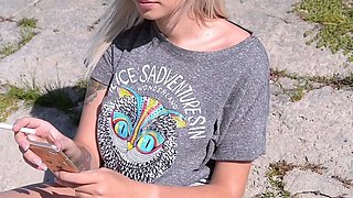 Blonde blowjob loving babe anal fucked and she loves it