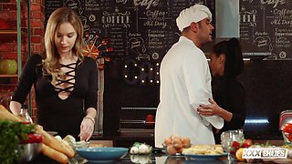 Apolonia Lapiedra Cooks Up Steamy Passion in Kitchen Show