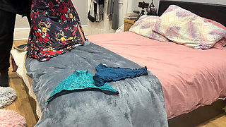 Cuckold Hot Sexy Espanol Cougar Loves Black Cock Sniffing Her Ass Hole and Panties.