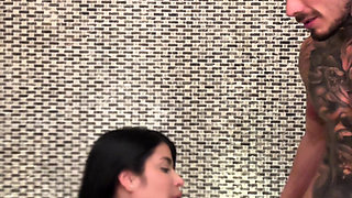 Sara Retali Fucks Chris Diamond in a Hotel Bathroom