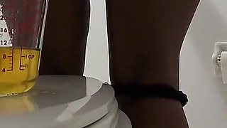 Holding My Pee as Long as I Can Pissing in a Jar