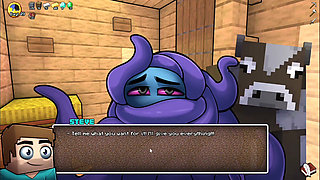Hornycraft milking big boobs furry animation