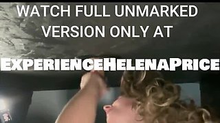 Gloryhole Blowjob For BBC With My Cuckold Husband Watching - Helena Price Sloppy Deep Throat