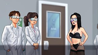 Teacher and student, science, university student