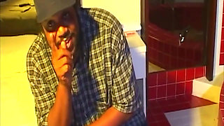 Black Slut Fucked Hard in the Pool