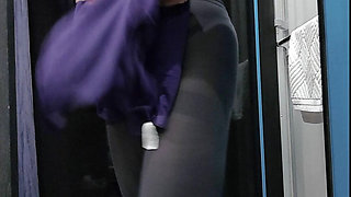 Mature Woman Takes off Her Clothes and Gets Into Her Underwear