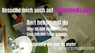 MILF Does Personal Hygiene in the Bathroom