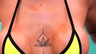 Pool side POV fucking mini bikini hottie from Caracas