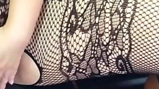 Curvy Wife Dominatrix Is Peeing in Slave's Mouth