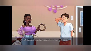 Summer saga, cartoon mom, cartoon teacher