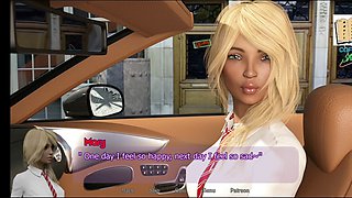 Life with Mary - the big booty blonde teen in a visual novel adventure