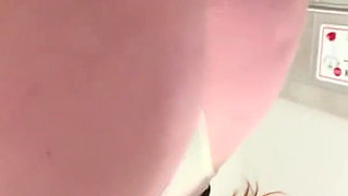 She Just Had to Touch Her Pussy!! Naughty Public Bathroom Masturbation