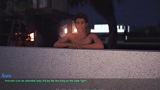 Awam Sophia Real Fuck - How Far Will Sophia Go with Sam? Part 1: From the Party to the Backyard Jacuzzi