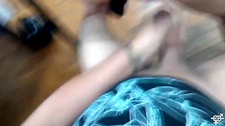 Blonde Teen Fucks Classmate in Classroom - 18yo Moaning & Cumshot